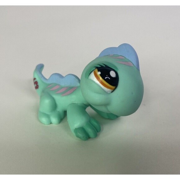 Littlest Pet Shop LPS 1382 Iguana Lizard Two Tone Figure Toy Hasbro - Picture 1 of 7